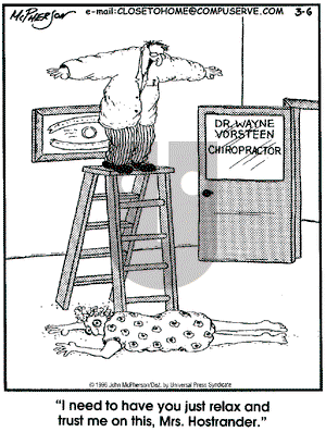 Close to Home on Tuesday March 6, 2001 Comic Strip