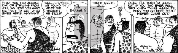 Alley Oop on Thursday February 5, 1976 Comic Strip