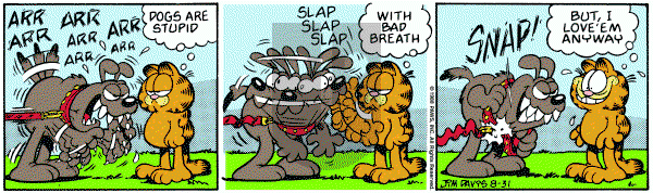 Garfield on Wednesday August 31, 1988 Comic Strip