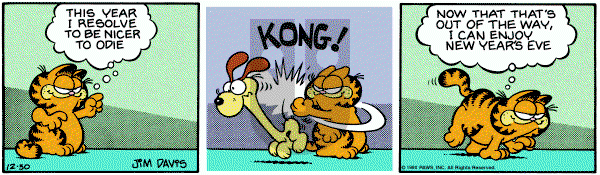 Garfield on Tuesday December 30, 1980 Comic Strip