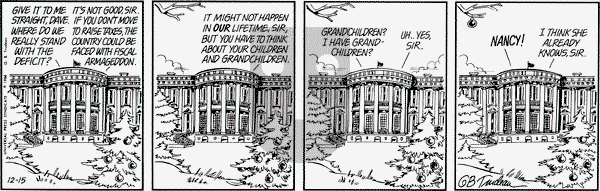 Doonesbury on Saturday December 15, 1984 Comic Strip