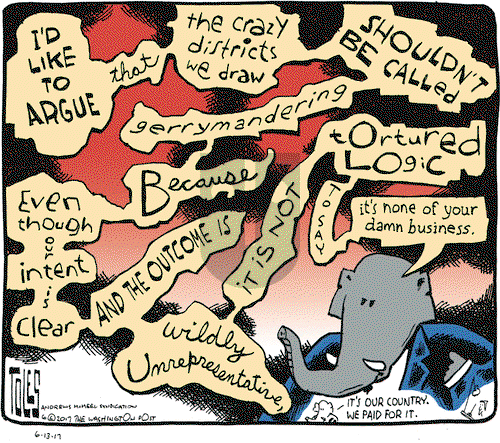 Tom Toles on Tuesday June 13, 2017 Comic Strip