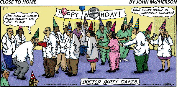 Close to Home on Sunday April 4, 2004 Comic Strip