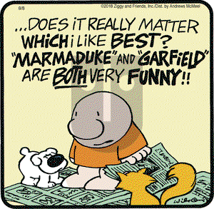 Ziggy on Wednesday August 8, 2018 Comic Strip