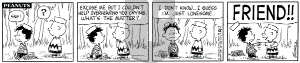 Peanuts on Friday June 11, 1965 Comic Strip
