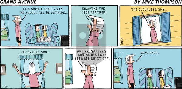 Grand Avenue on Sunday July 23, 2023 Comic Strip