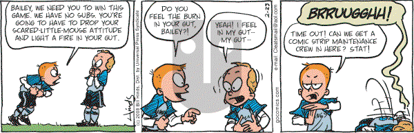 Cleats - Saturday February 23, 2008 Comic Strip