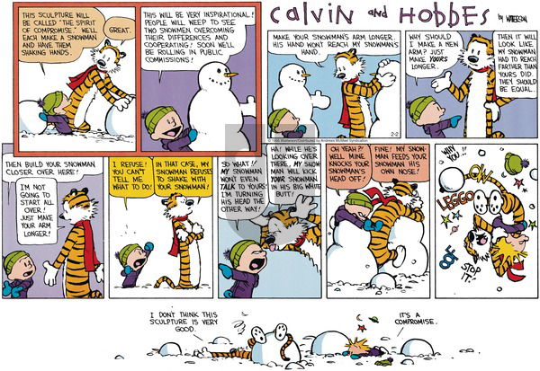 Calvin and Hobbes on Sunday February 2, 2025 Comic Strip