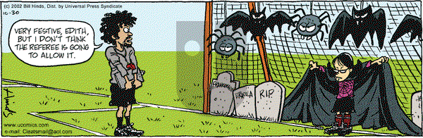 Cleats on Wednesday October 30, 2002 Comic Strip