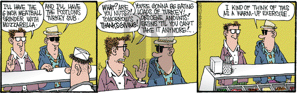 Monty on Wednesday November 22, 2017 Comic Strip