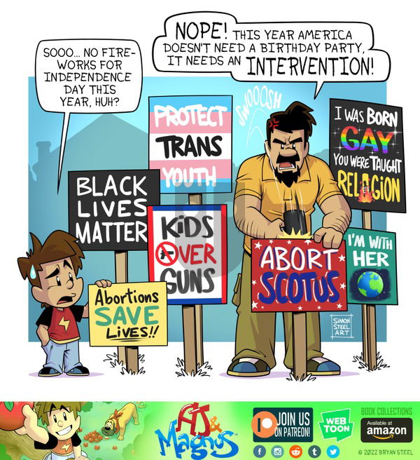 AJ and Magnus on Sunday July 3, 2022 Comic Strip