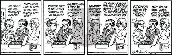 Doonesbury on Thursday December 2, 1982 Comic Strip
