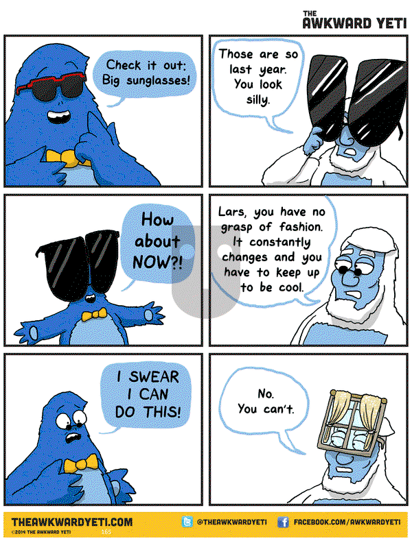 The Awkward Yeti on Saturday July 11, 2015 Comic Strip