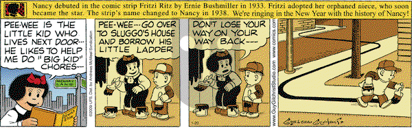Nancy on Saturday January 20, 2018 Comic Strip