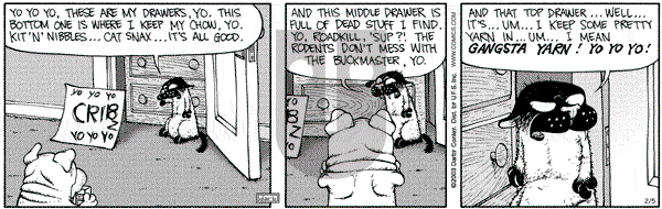 Get Fuzzy on Wednesday February 5, 2003 Comic Strip