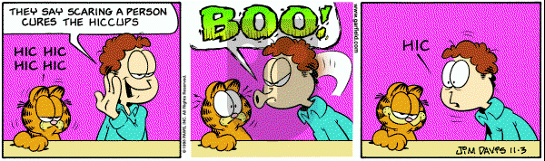 Garfield on Tuesday November 3, 1998 Comic Strip