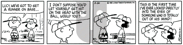 Peanuts on Tuesday March 30, 1982 Comic Strip