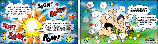 Alley Oop on Friday July 9, 2010 Comic Strip