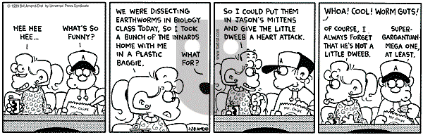 FoxTrot on Thursday January 28, 1999 Comic Strip