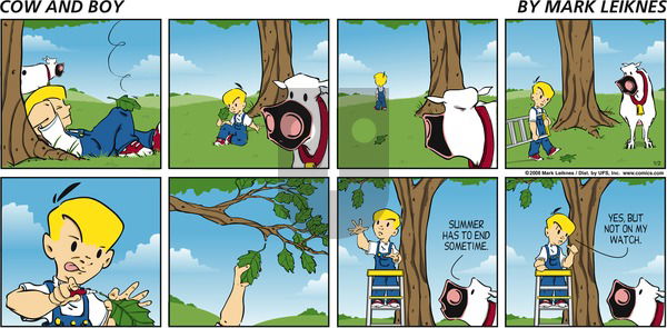 Cow and Boy Classics - Sunday September 21, 2008 Comic Strip