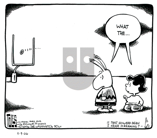 Tom Toles on Thursday November 9, 2006 Comic Strip