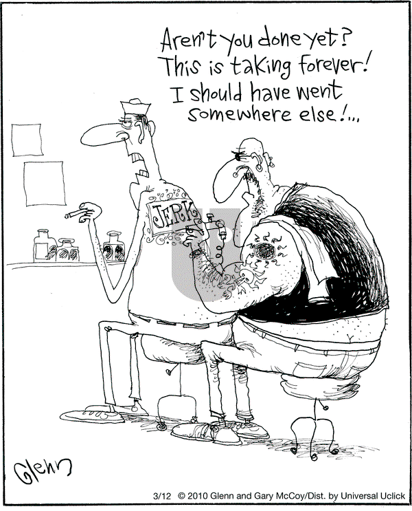 The Flying McCoys - Friday March 12, 2010 Comic Strip