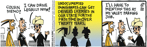 La Cucaracha on Monday September 30, 2013 Comic Strip