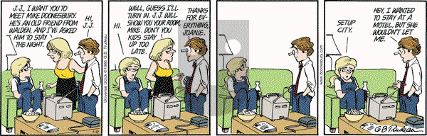 Doonesbury on Monday January 12, 2015 Comic Strip