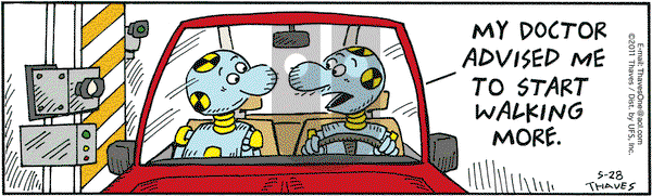 Frank and Ernest on Saturday May 28, 2011 Comic Strip