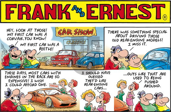 Frank and Ernest on Sunday July 17, 2016 Comic Strip