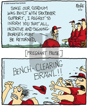 In the Bleachers on Thursday May 21, 2009 Comic Strip