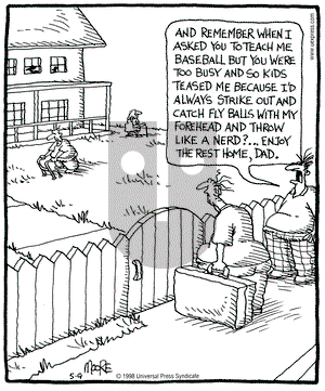 In the Bleachers on Saturday May 9, 1998 Comic Strip