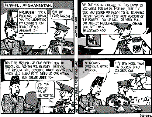 Ted Rall on Monday July 22, 2002 Comic Strip