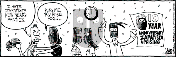 La Cucaracha on Saturday January 3, 2004 Comic Strip