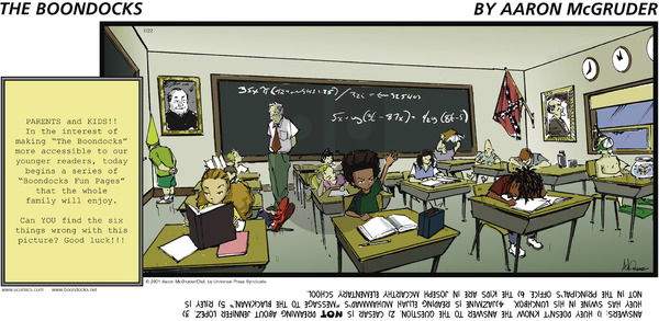 The Boondocks on Sunday July 22, 2001 Comic Strip