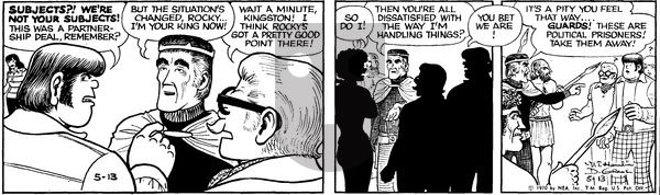 Alley Oop on Wednesday May 13, 1970 Comic Strip