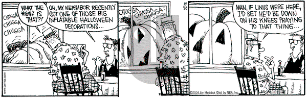 Monty on Thursday October 28, 2004 Comic Strip