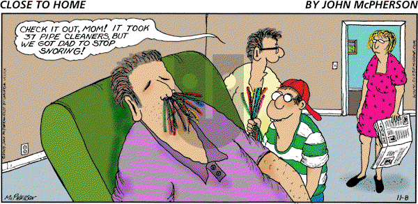 Close to Home on Sunday November 8, 2009 Comic Strip