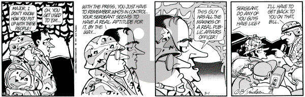 Doonesbury on Friday March 1, 1991 Comic Strip