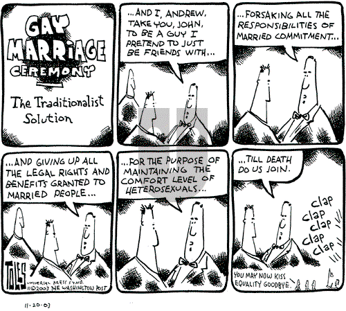 Tom Toles on Thursday November 20, 2003 Comic Strip