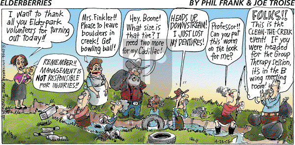 The Elderberries on Sunday April 23, 2006 Comic Strip