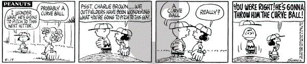 Peanuts on Wednesday August 19, 1964 Comic Strip