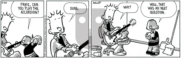 Frazz on Friday February 28, 2003 Comic Strip