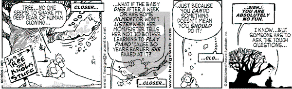 Over the Hedge on Friday January 31, 2003 Comic Strip