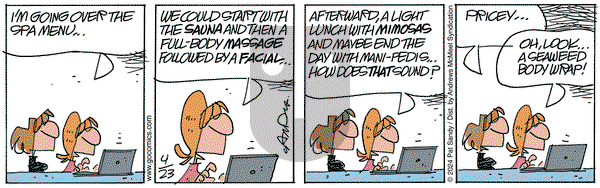 Next Door Neighbors - Tuesday April 23, 2024 Comic Strip