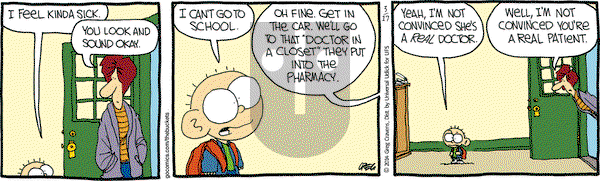 The Buckets on Monday March 17, 2014 Comic Strip
