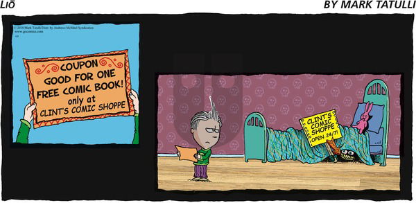 Lio on Sunday April 8, 2018 Comic Strip