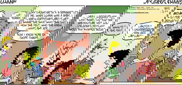 Luann on Sunday July 29, 2007 Comic Strip