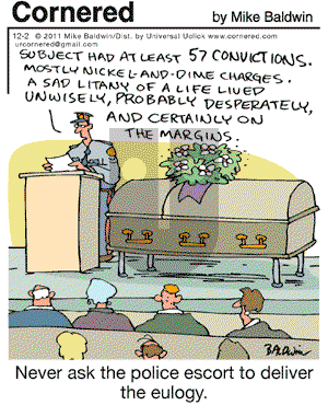 Cornered - Friday December 2, 2011 Comic Strip