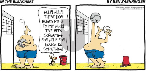 In the Bleachers on Sunday December 29, 2019 Comic Strip